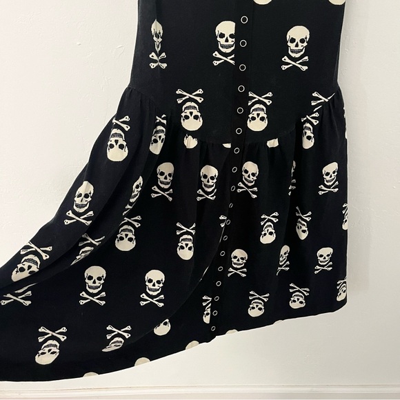 Vintage Betsey Johnson Skull Archive Print Dress - Picture 11 of 13